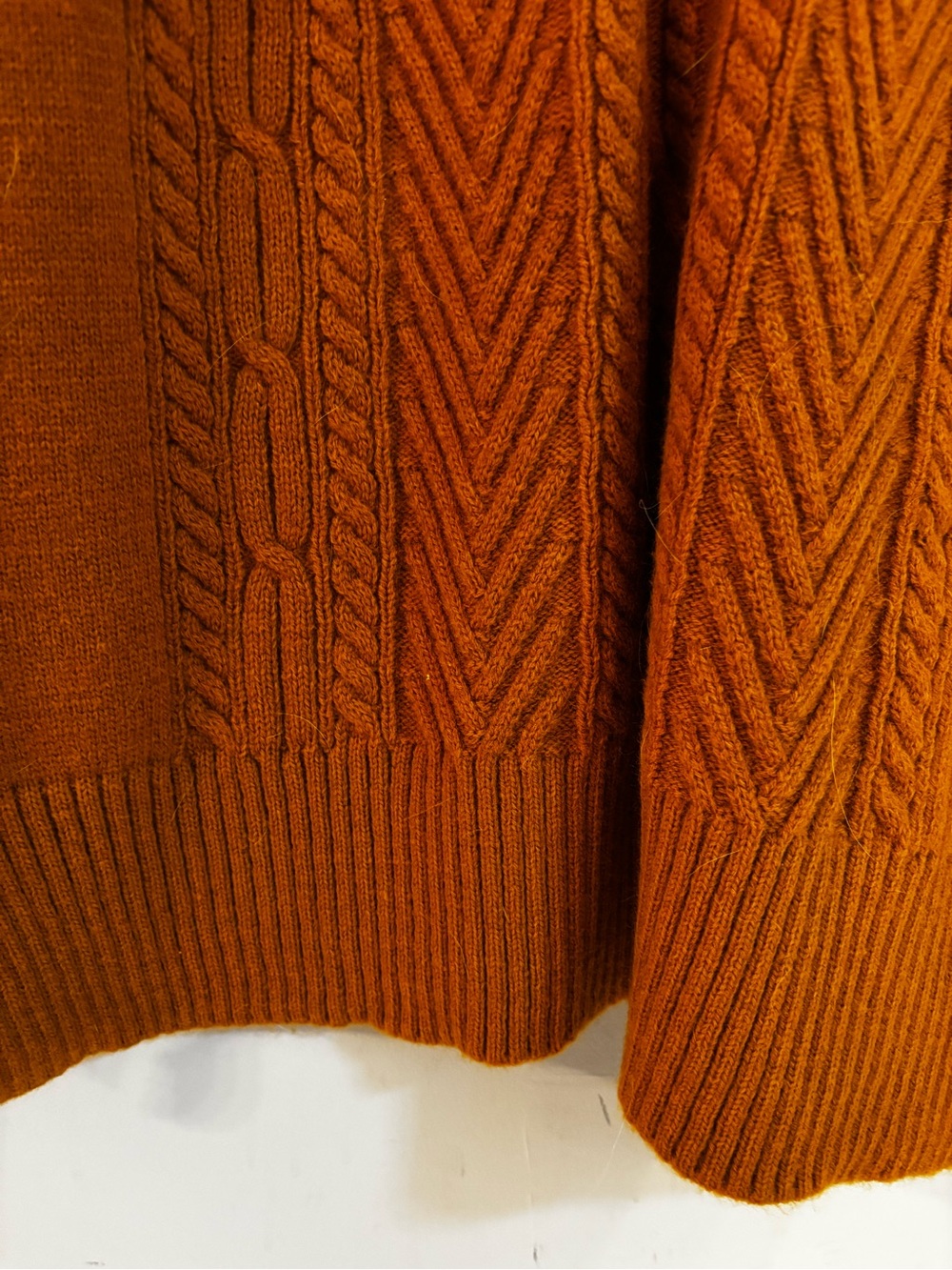 Anthropologie Cable-Knit V-Neck Vest in Mustard - NWOT - Picture 5 of 5